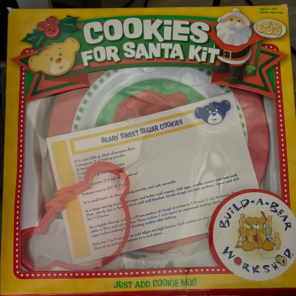 Build-A-Bear cookies for Santa kit